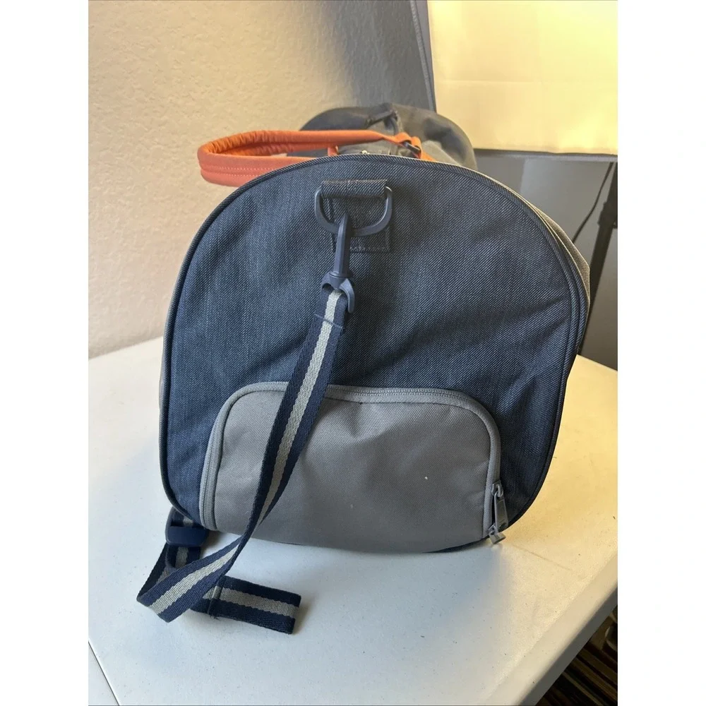 Herschel Supply Co Duffel Bag Blue Gray Weekender Travel Gym Overnight Tote